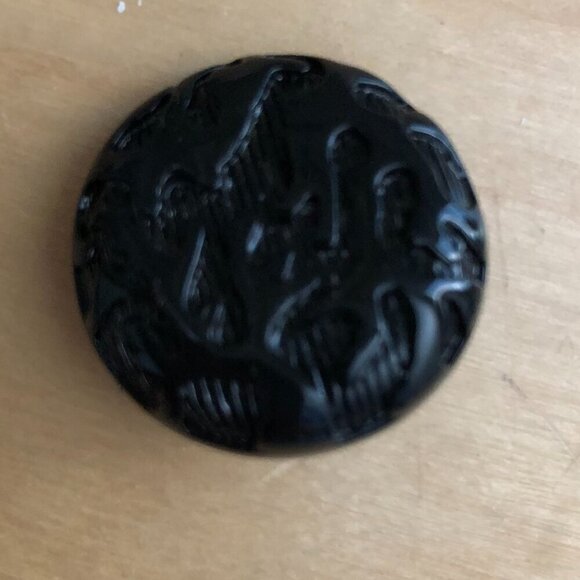 St. John Enameled Black Replacement Buttons - Lot of 4 NEW - Picture 1 of 3